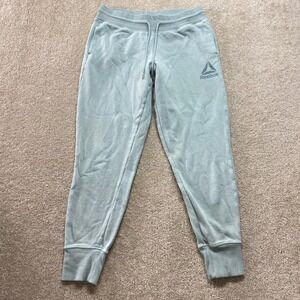 Reebok Jogger Sweatpants Womens‎ Medium Light Blue Athletic Comfort